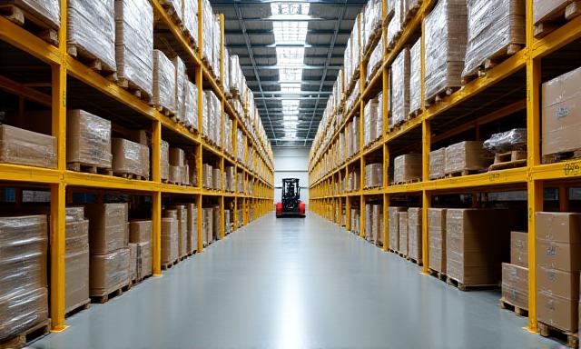 Inside view of our modern Leesburg warehouse facility